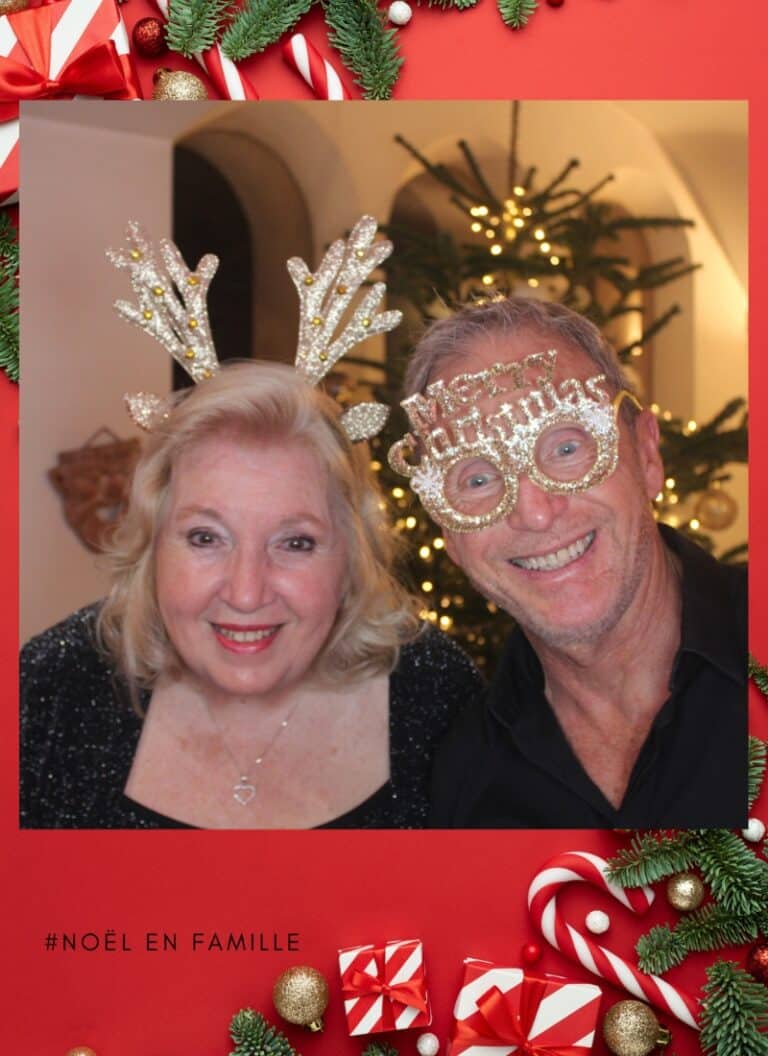Tirage photobooth de fête de Noël